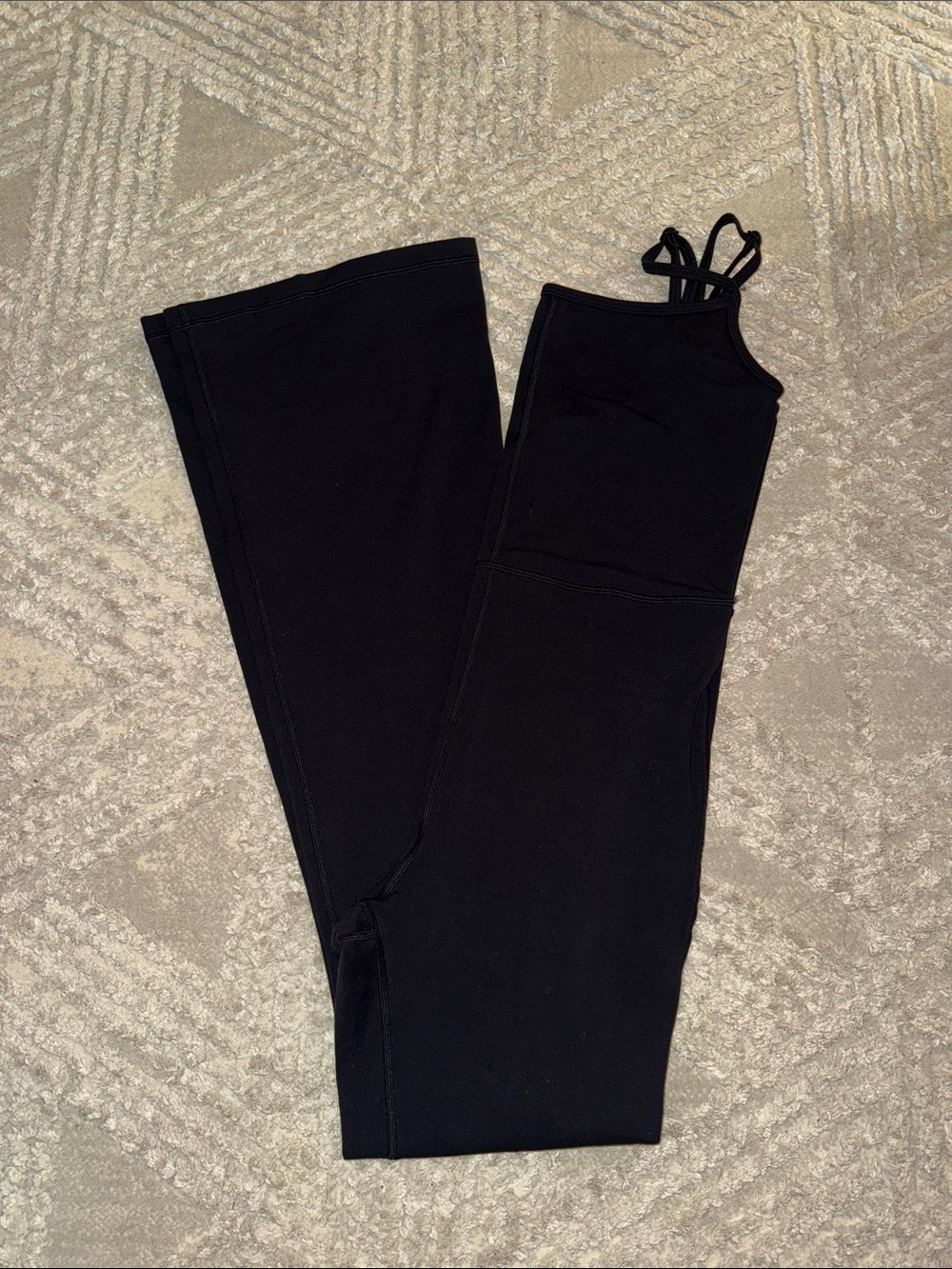 Aritzia black Divinity Kick Flare Jumpsuit